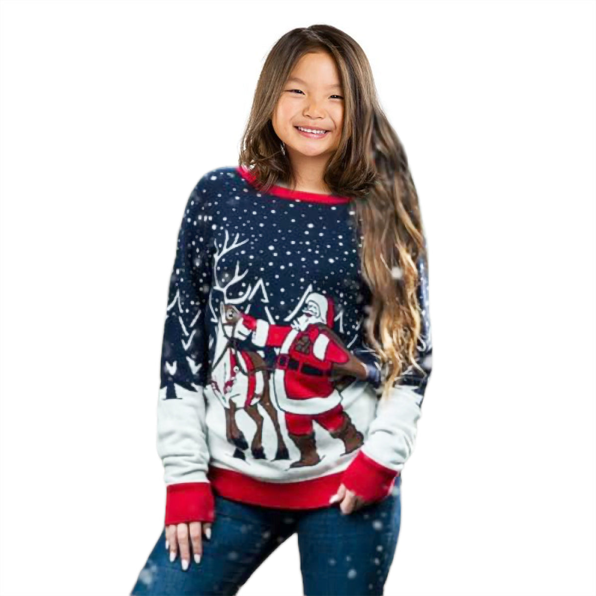 Santa And Reindeer  Sweater